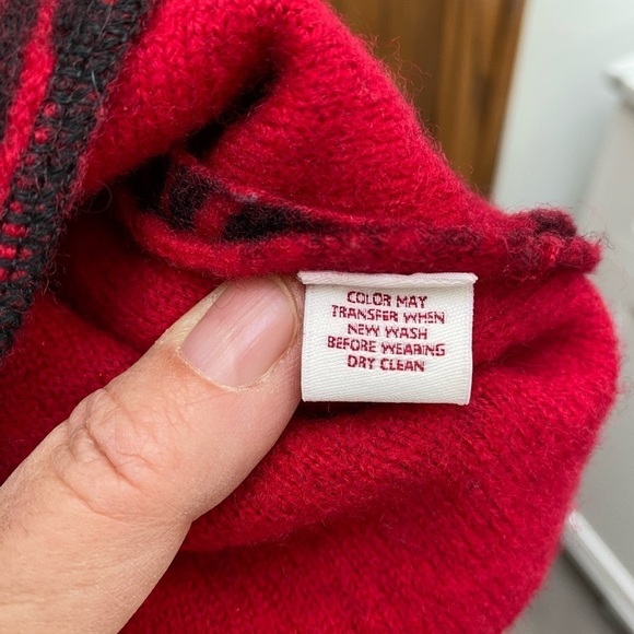 JM Collection Zebra Red Print Wool Jacket Size Medium - Picture 5 of 5